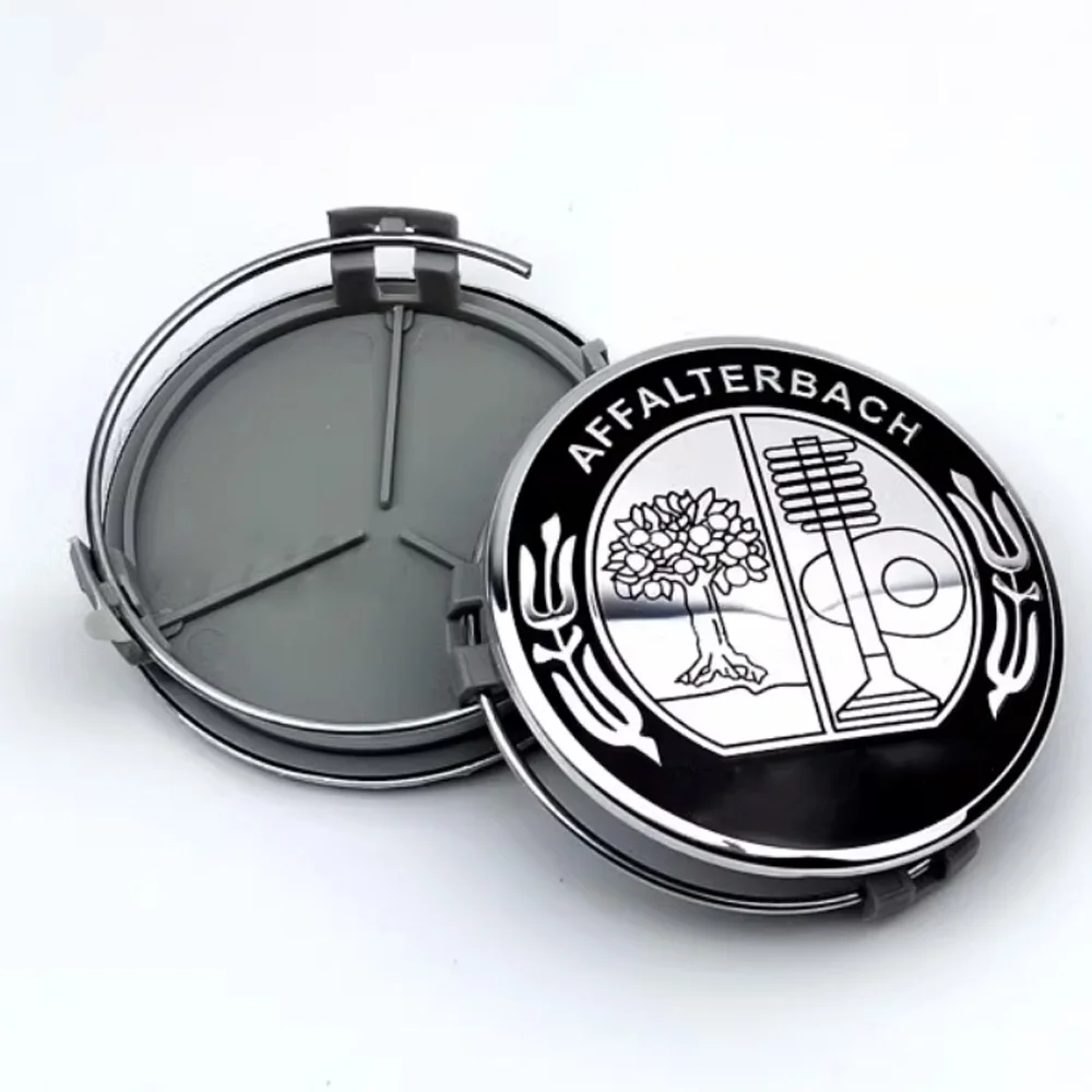 4 Шт. Серебряные 75 Мм Amg Колпаки Для Колес Mercedes Glc Gle Gls A/b/c/e/s/g Affalterbach Центральных