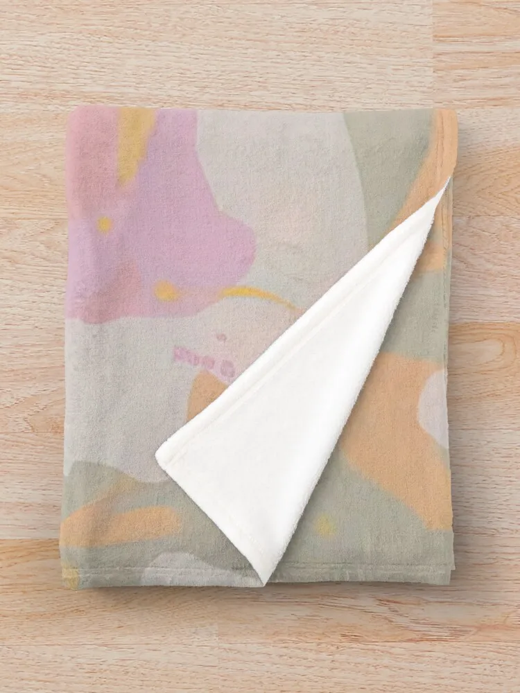 John Hoyland - желтый и розовый 1971 декоративное одеяло декоративные кровати винтажные