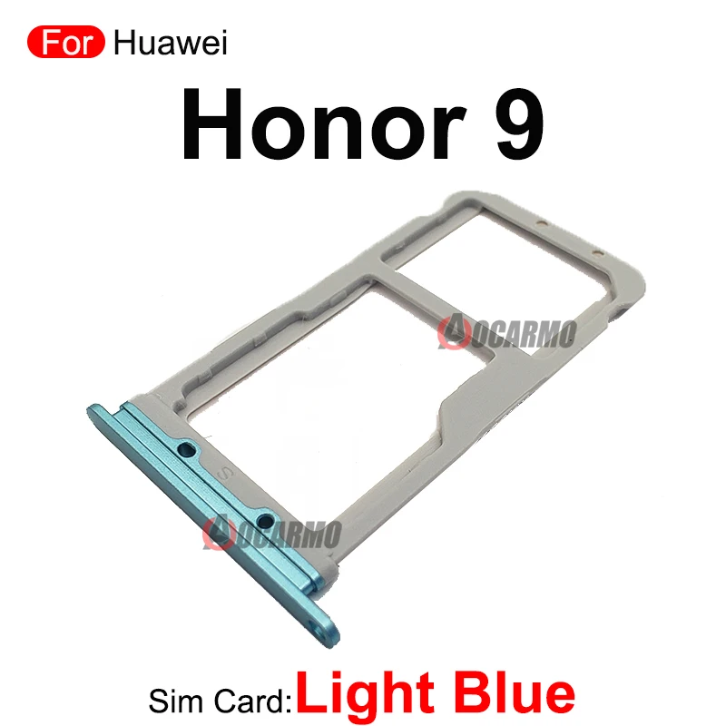 1 шт. светло-синий серый белый золотой серебряный для huawei Honor 9 Lite 9 Lite лоток для SIM-карты слот держатель запасные части (art.: 3920be04962ee) - 3920be04962ee