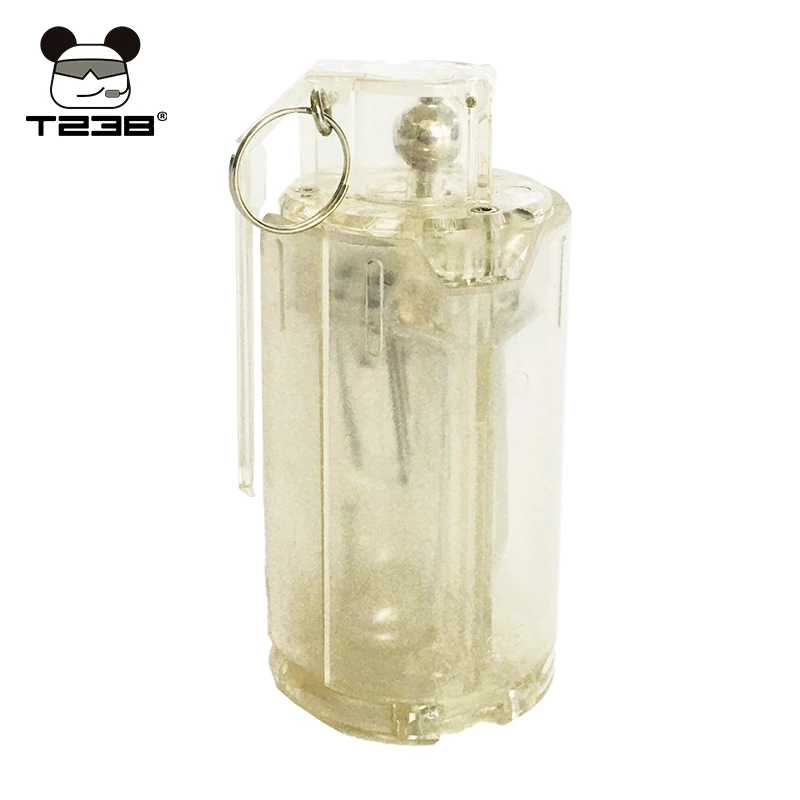 

T238 First Generation Transparent Grenade Paintball Water Bomb Tactical Prop Grenade for Nerf Gel-ball Airsoft Toy Catapult Bomb