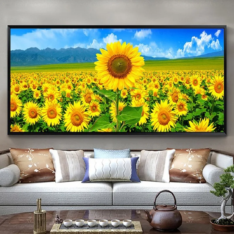 

Sunflower 5D Diamond Painting DIY Full Diamond Art Embroidery Office Restaurant Home Wall Decoration Diamond Cross Stitch Kits