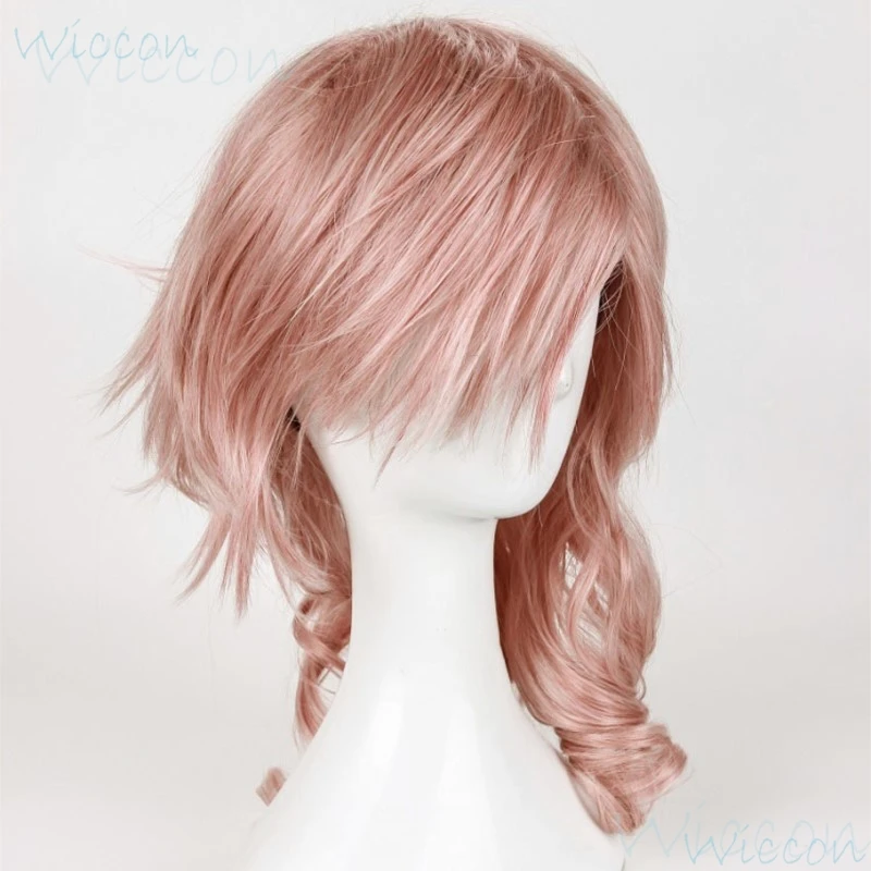Игра FFXIII Eclair Farron Lightning Косплей Final Fantasy XIII FF13 Довольно розовый длинный парик Опора