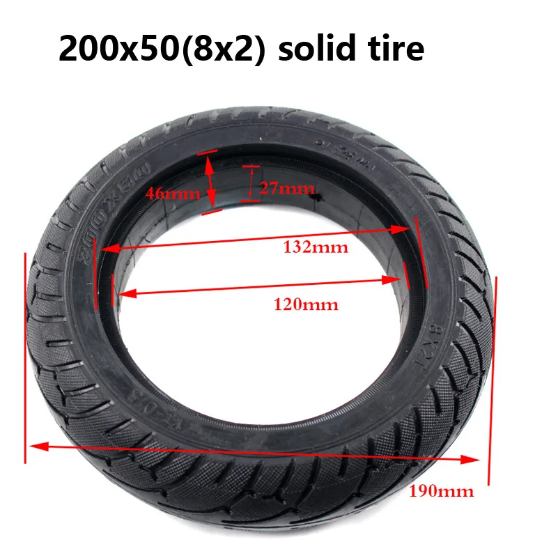 200x50 8X2T твердая шина 8 дюймов подходит для электрического самобалансирующегося