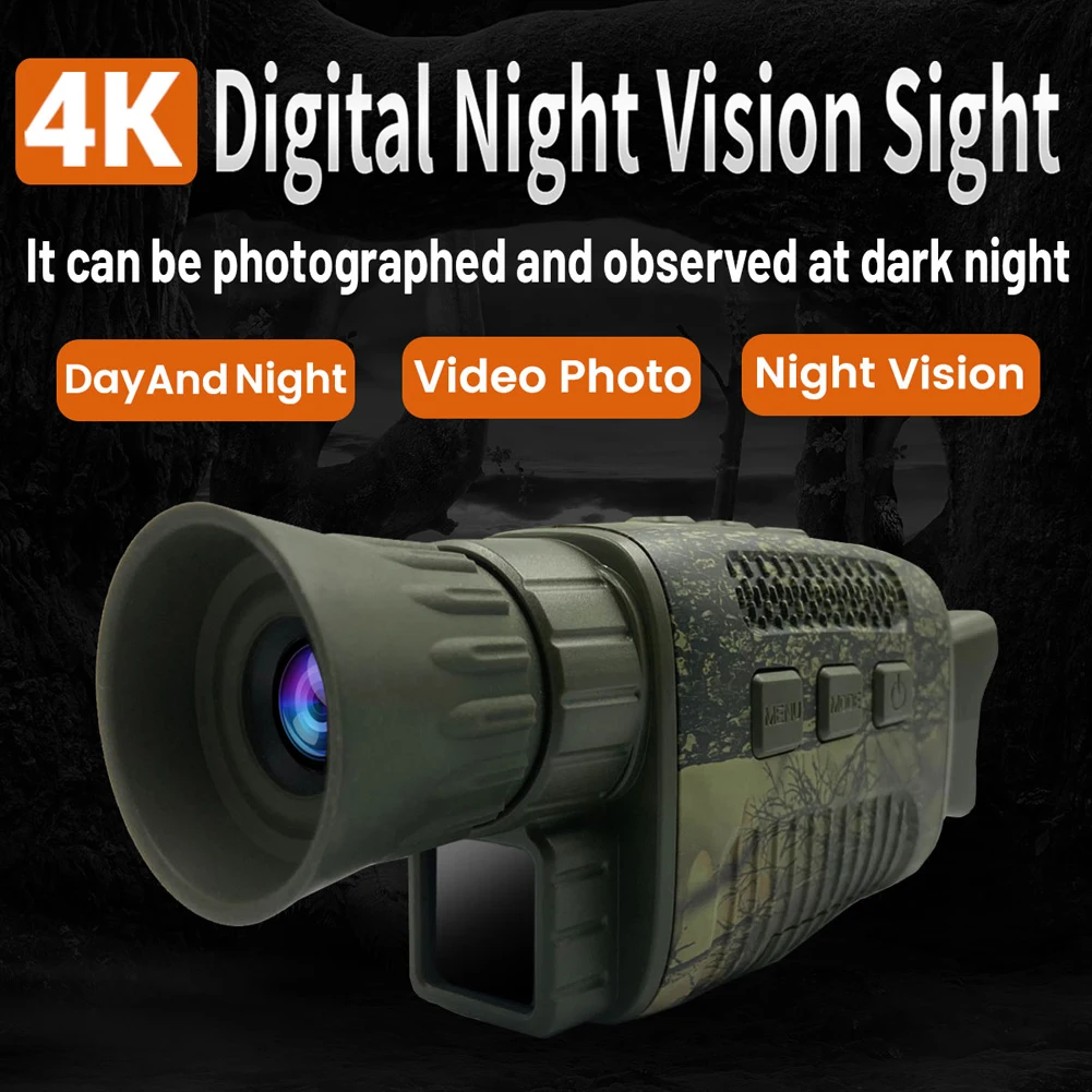

NV1000 4K Digital Night Vision Device Infrared Optical Night Vision Monocular 9 Languages 5X Digital Zoom 200M Viewing Distance