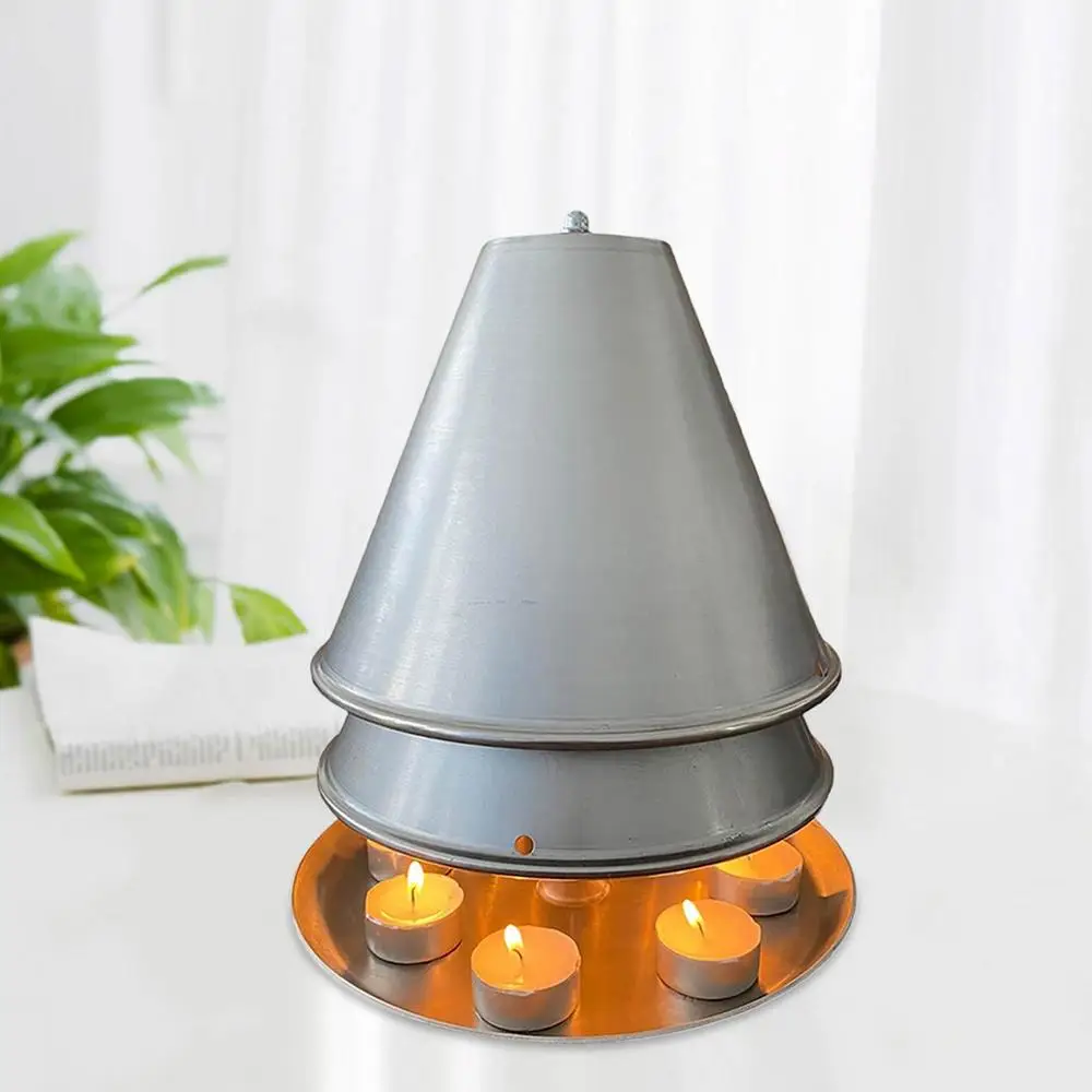

Fireplace Tealight Candle Holder Candle Heater Double-walled Tea Light Oven Space For 10 Tealights 2023 New For Home Hot