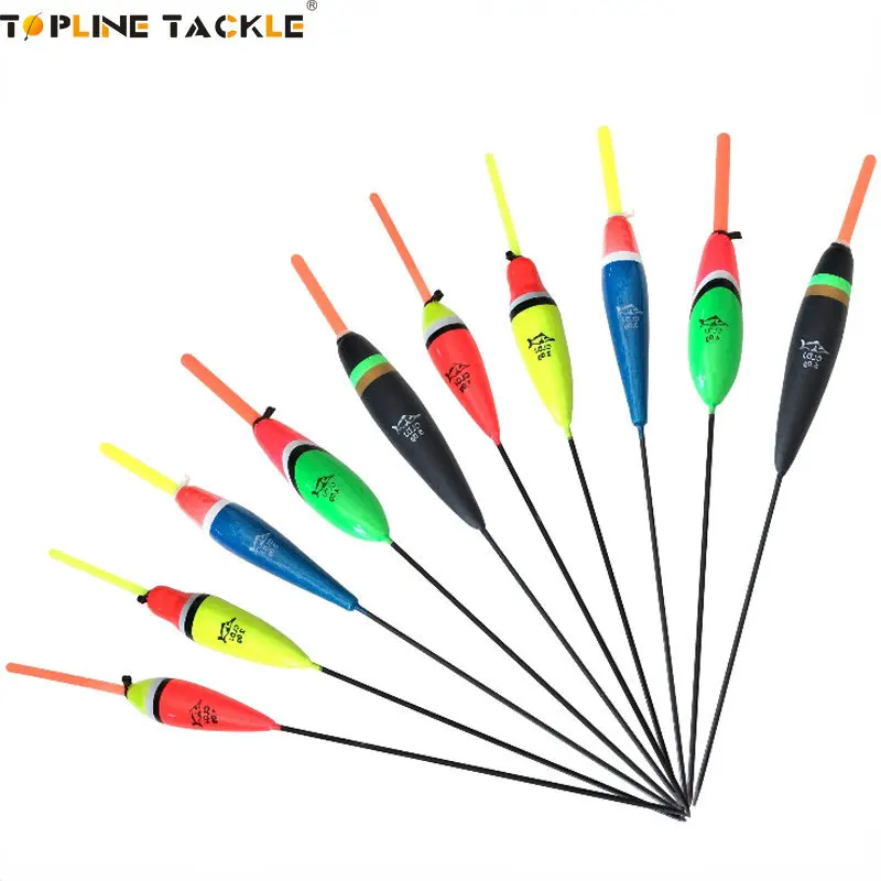 

10PCS Mix Size Color Fishing Float Bobber Set Buoy Light Stick Floats For Carp Fishing Tackle Accessories Float Fishing