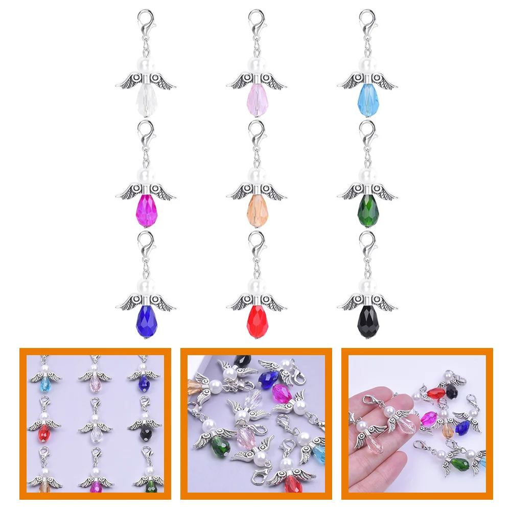 

9 pcs Wing Bead Charms Angel Pendant Charms DIY Crafts Metal Charms Jewelry Making Charms