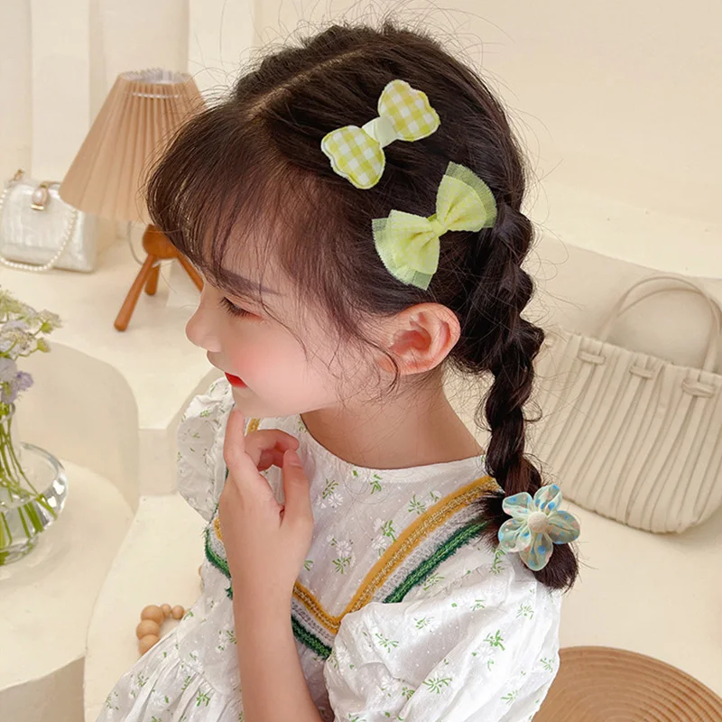 

10pcs Bowknot Flowers Girls Hairpins Hair Pins Barrettes Baby Child Clips Accessories Decorated Party Photo Props