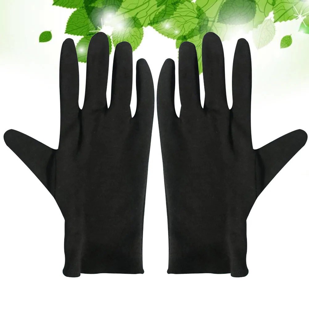 

12 pairs Cotton, Hand Spa for Dry Hands and, Etiquette and Inspection Gloves Work men