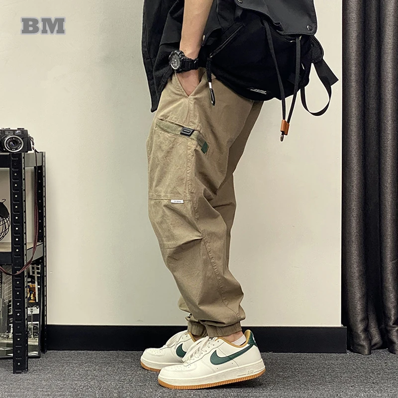 Japanese Streetwear Outdoor Cargo Pants Harajuku Loose Casual Trousers Men Clothing Korean Jogging Pants Tactical Joggers Male