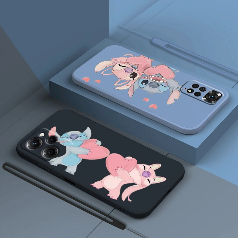 

Anime Cute Lilo Stitch For Xiaomi Redmi Note 12 11 11T 10 10S 9 9S 9T 8 8T 7 Pro Plus Speed Liquid Rope Soft Phone Case Fundas
