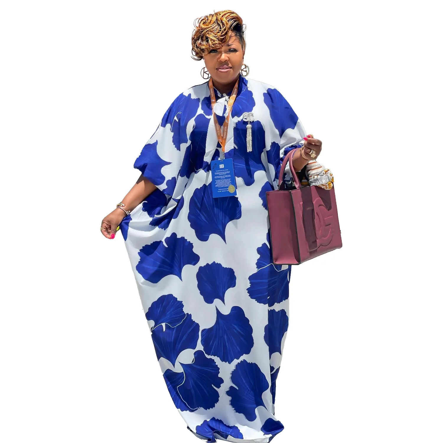 Plus Size Elegant Floral Print Dress Women Loose Pretty Cloth Lady Casual Luxury Robe 2023 Summer Trendy Evening New In Dress