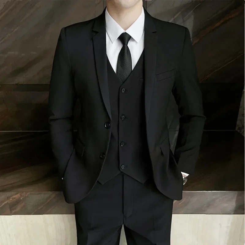 Роскошные мужские костюмы в западном стиле облегающие корейские версии топиджак