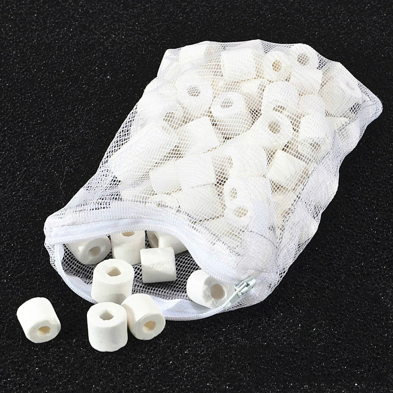 

Керамическое кольцо для аквариума, стеклянное кольцо, биологическое кольцо, аккумуляторные фильтры для аквариума, фильтры для аквариума с Ne-bag