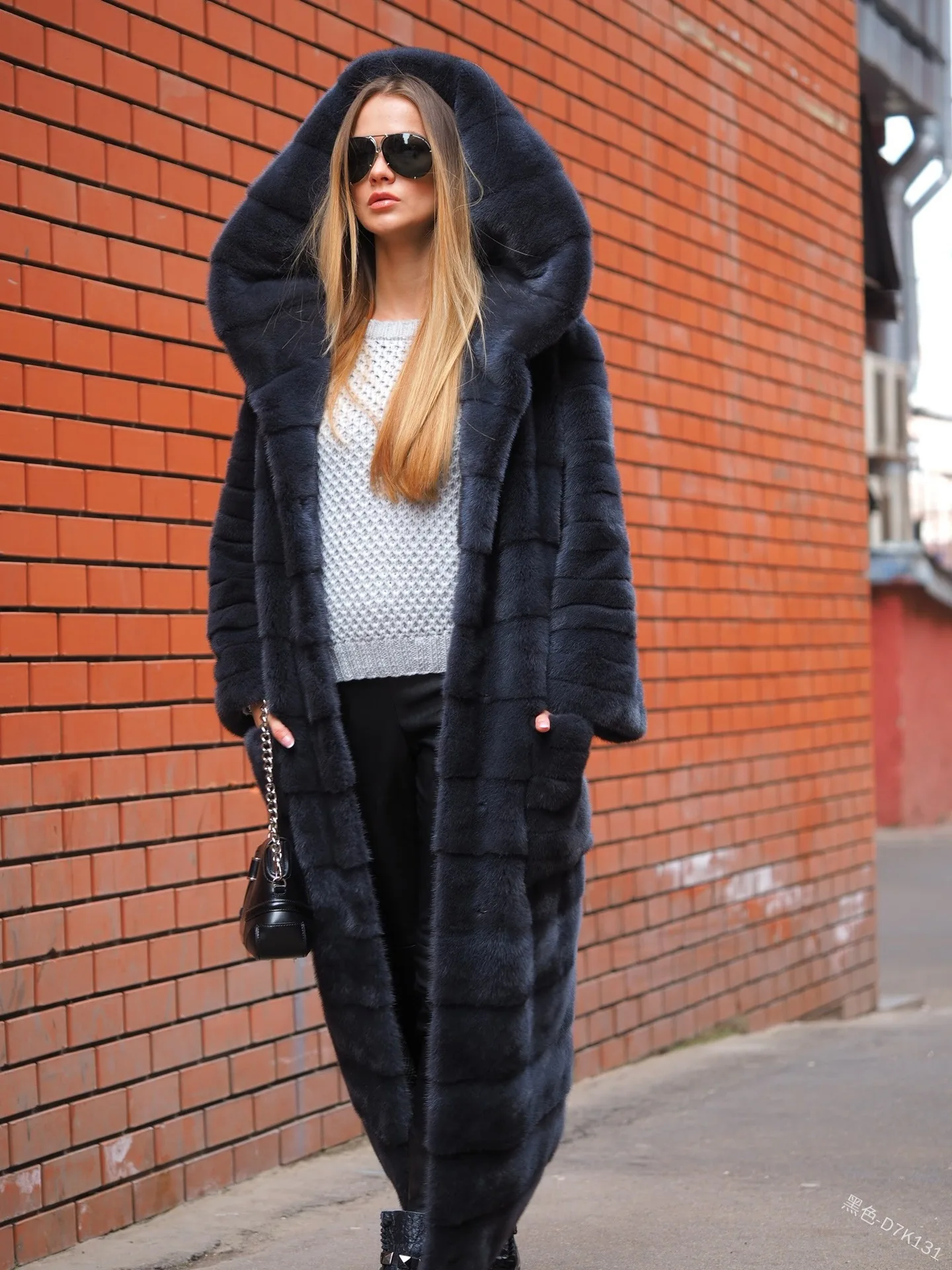 Plus Size Fur Women Coat Winter Long Sleeve Faux Fur Hooded Warm Overcoat Female Faux Fur Coat