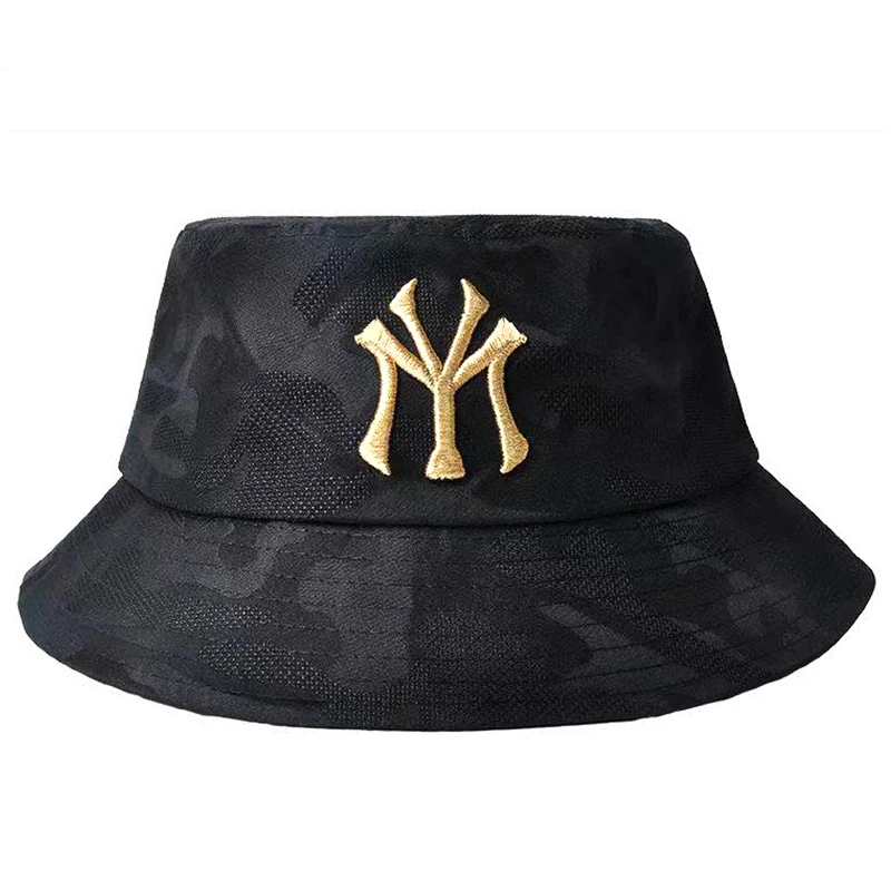 

Fashion Spring and Autumn Cotton Fisherman Hat Black Camouflage My Letter Embroidery Fisherman Hat Hip Hop Outdoor Hat Sun Hat