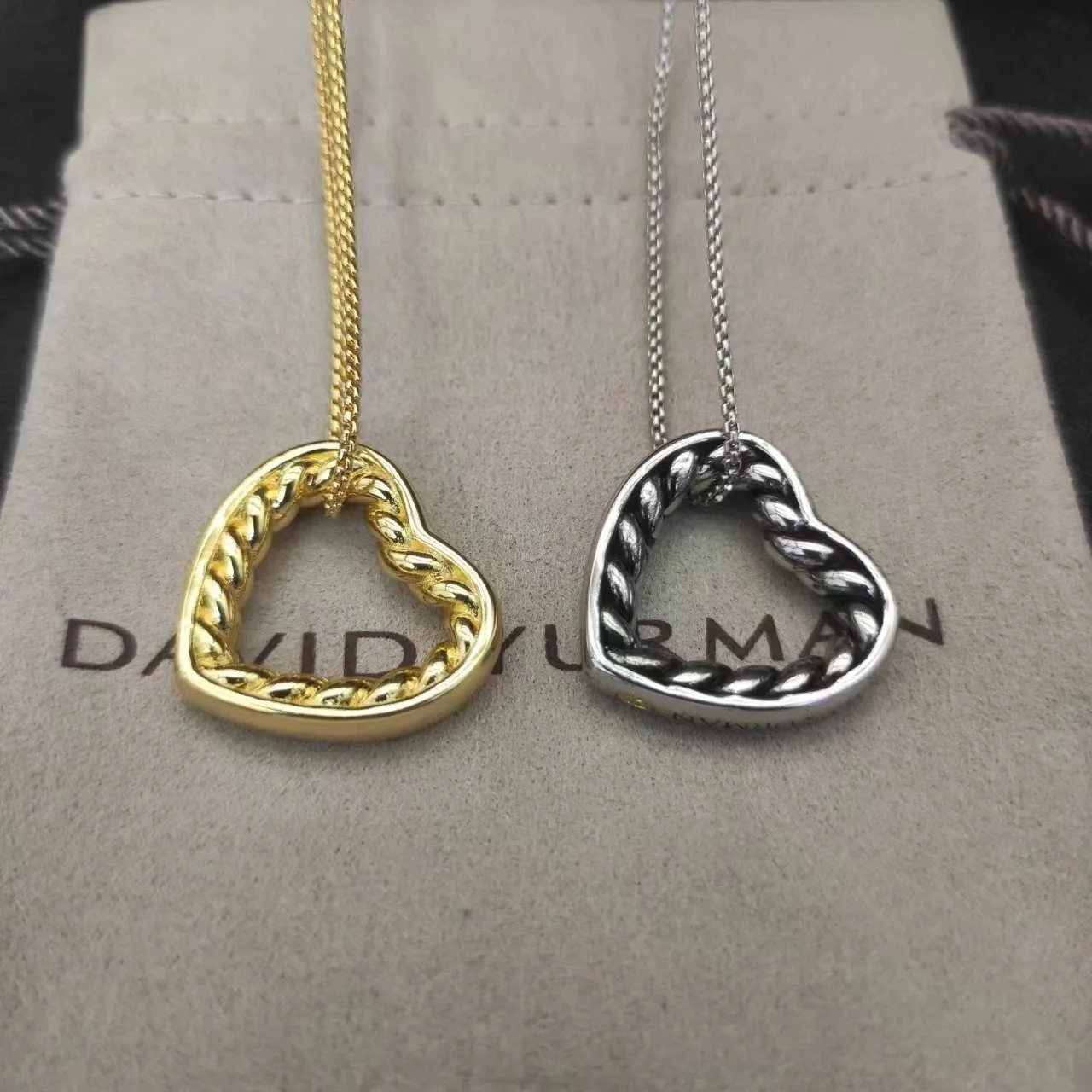 

David Yurman High quality Women's Heart necklace wholesale gift free shipping