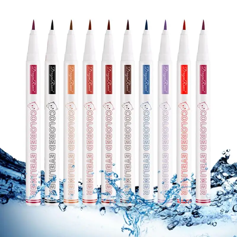 

Matte Liquid Eyeliner Set 10 Pcs Waterproof Eye Liner Highly Pigmented And Long Lasting Quick Dry Eyes Makeup Kit For Women