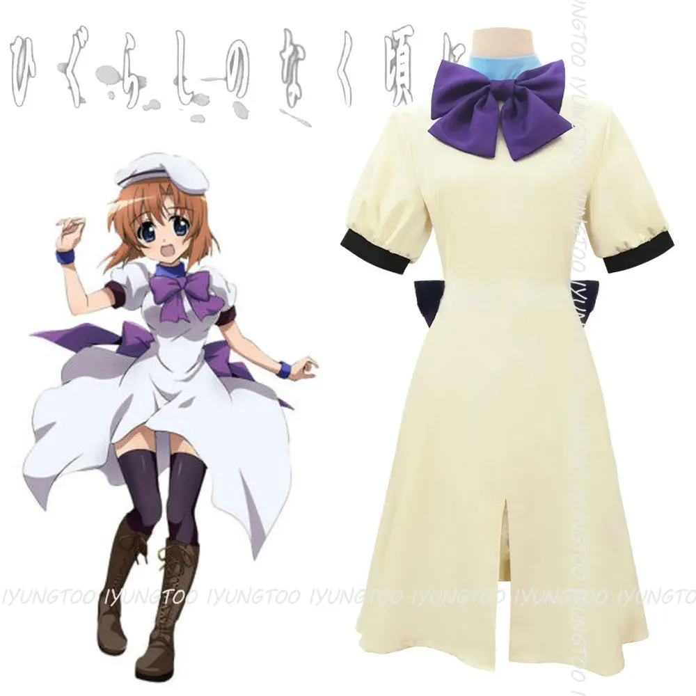 

Костюм для косплея ригуру Рена, хигураси во время плача, одежда Рейна, женский подарок на Хэллоуин, ролевые игры, парики