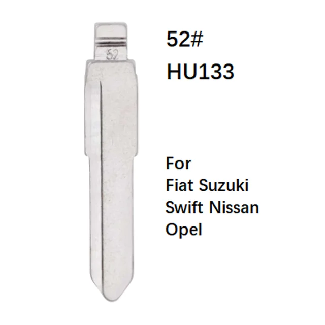 10 шт. 52 # HU133R HU87 Металлические Пустые Неразрезанные Универсальные пульты дистанционного управления откидное лезвие для KD VDI JMD пульт дистанционного управления для Fiat Suzuki Swift Nissan Opel