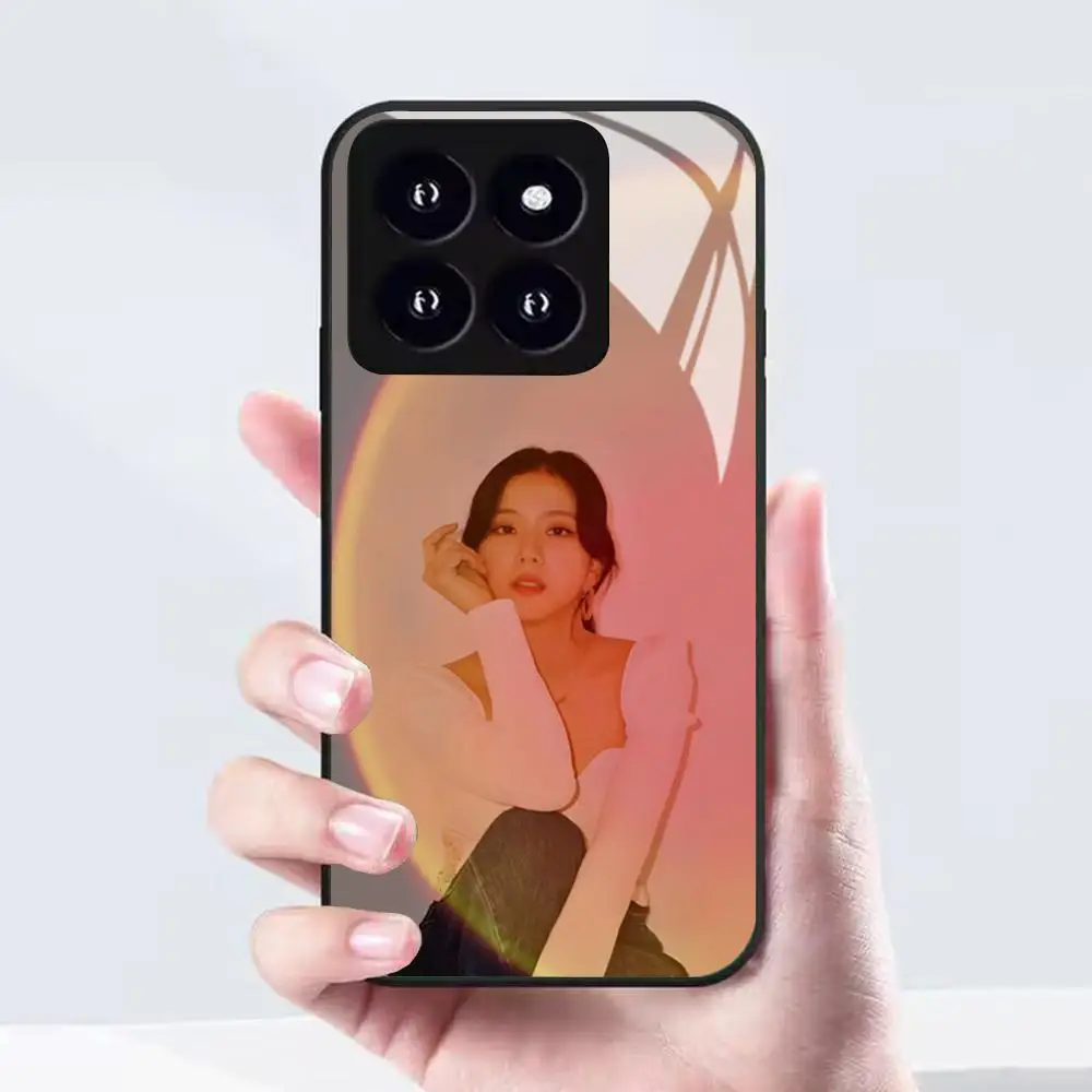 Фото Чехол для телефона Jisoo AMORTAGE S-singers-s для Xiaomi 17 15 14 13 12 Mi 11 X T Ultra Pro Lite 5G, черный, стеклянный №4