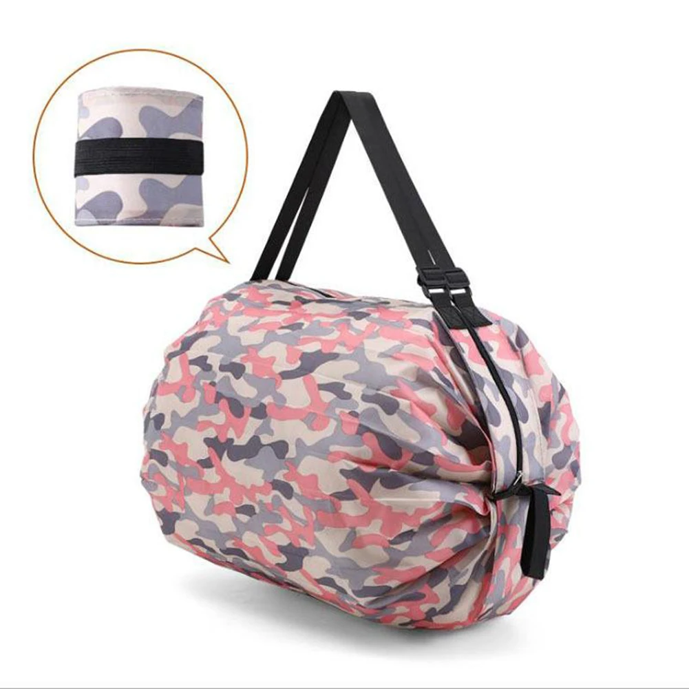 

Magazines Shopping Bag Storage Bag Storage Creative Style Cylindrical Eco Bag Nylon Cloth Folding Shopping Bag