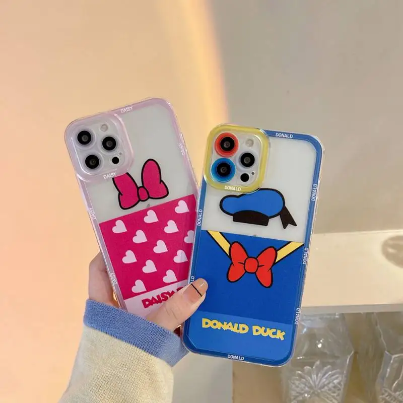 

Disney Donald Duck Daisy Phone Case for iPhone X XR XS 7 8 Plus 11 12 13 pro MAX 13mini cover