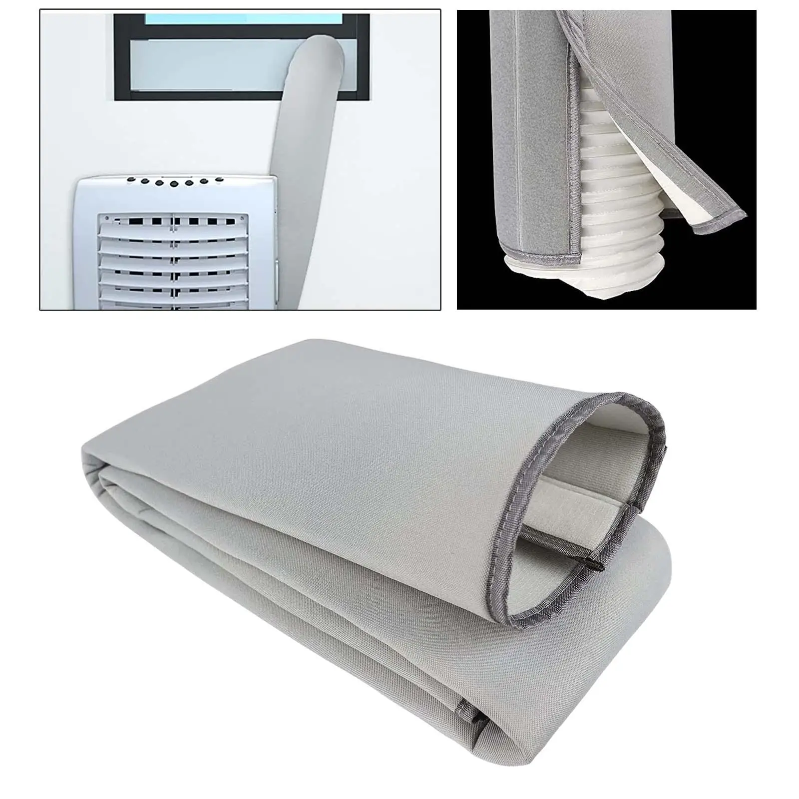 

Air Conditioning Hose Cover Dustproof Cover Accessory Insulated AC Hose Sleeve Protective Sleeve for 5-5.9 inch Exhaust Pipe