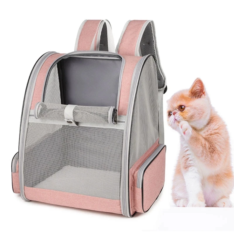 

Pet Cat Carrier Backpack Breathable Cat Travel Outdoor Shoulder Bag For Cats Small Dogs Portable Backpack Carrying Pet Supplies
