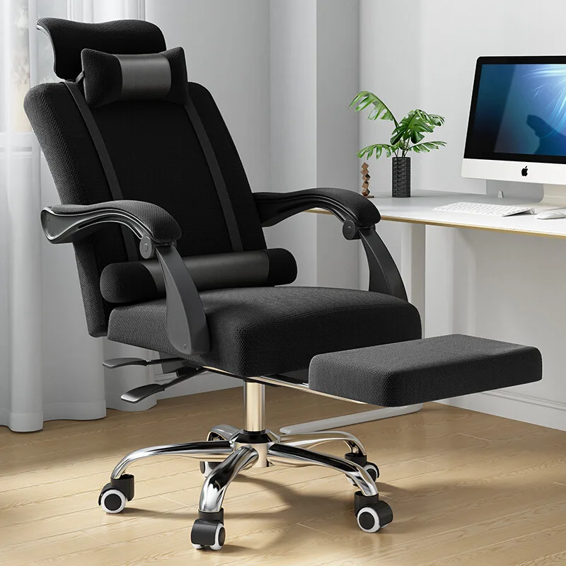 

Back Chair 2021 New Chair Home Office Reclining Adjustable Computer Chair Pulley Turn Back Simple And Comfortable Office Chair C