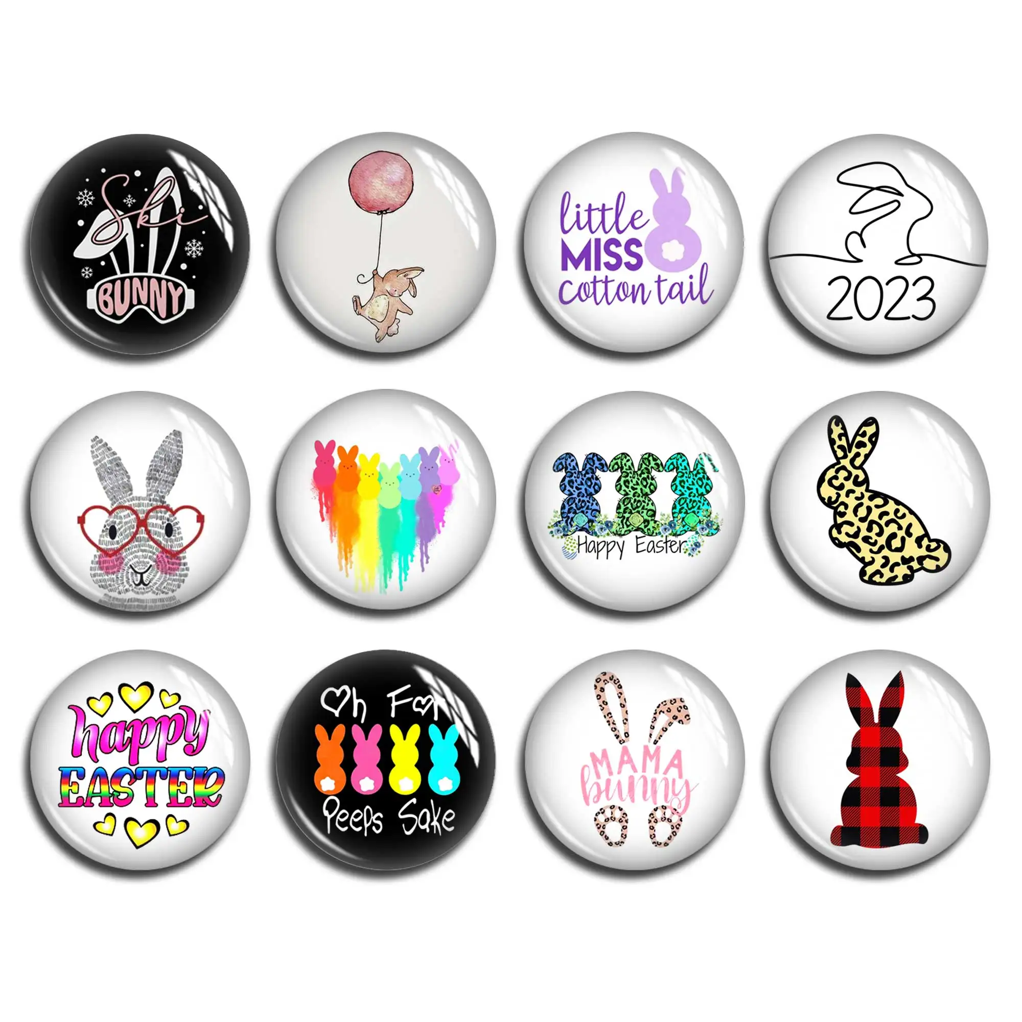 

Easter Cabochon, Easter Egg Rabbit Bunny Image Glass dome,10mm 12mm 16mm 25mm 30mm 40mm Picture Glass Beads - FJ2614