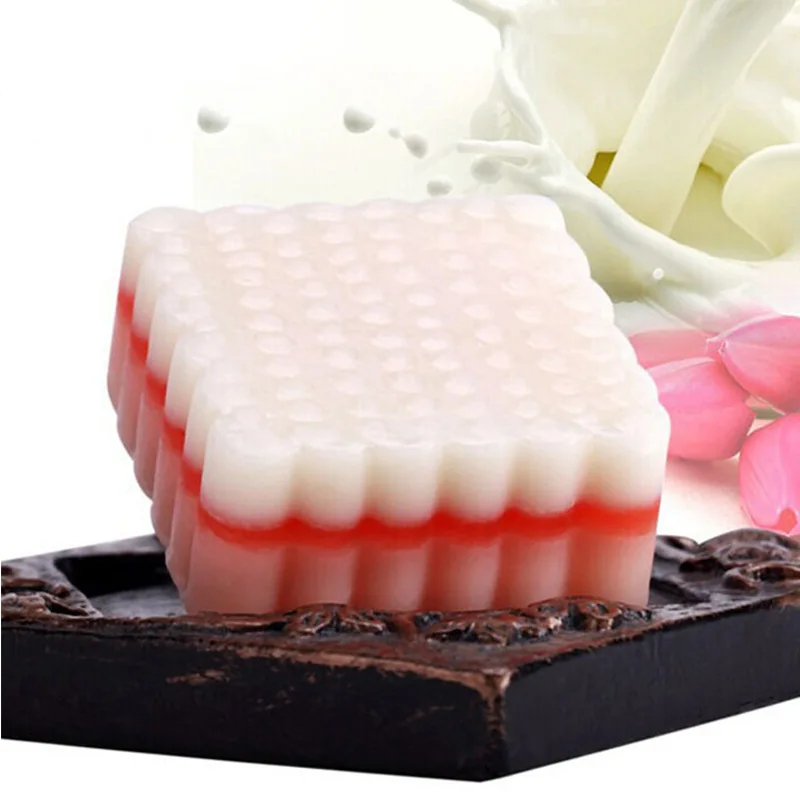 100 г мыла с эфирным маслом для очищения кожи ручной работы из розового козьего