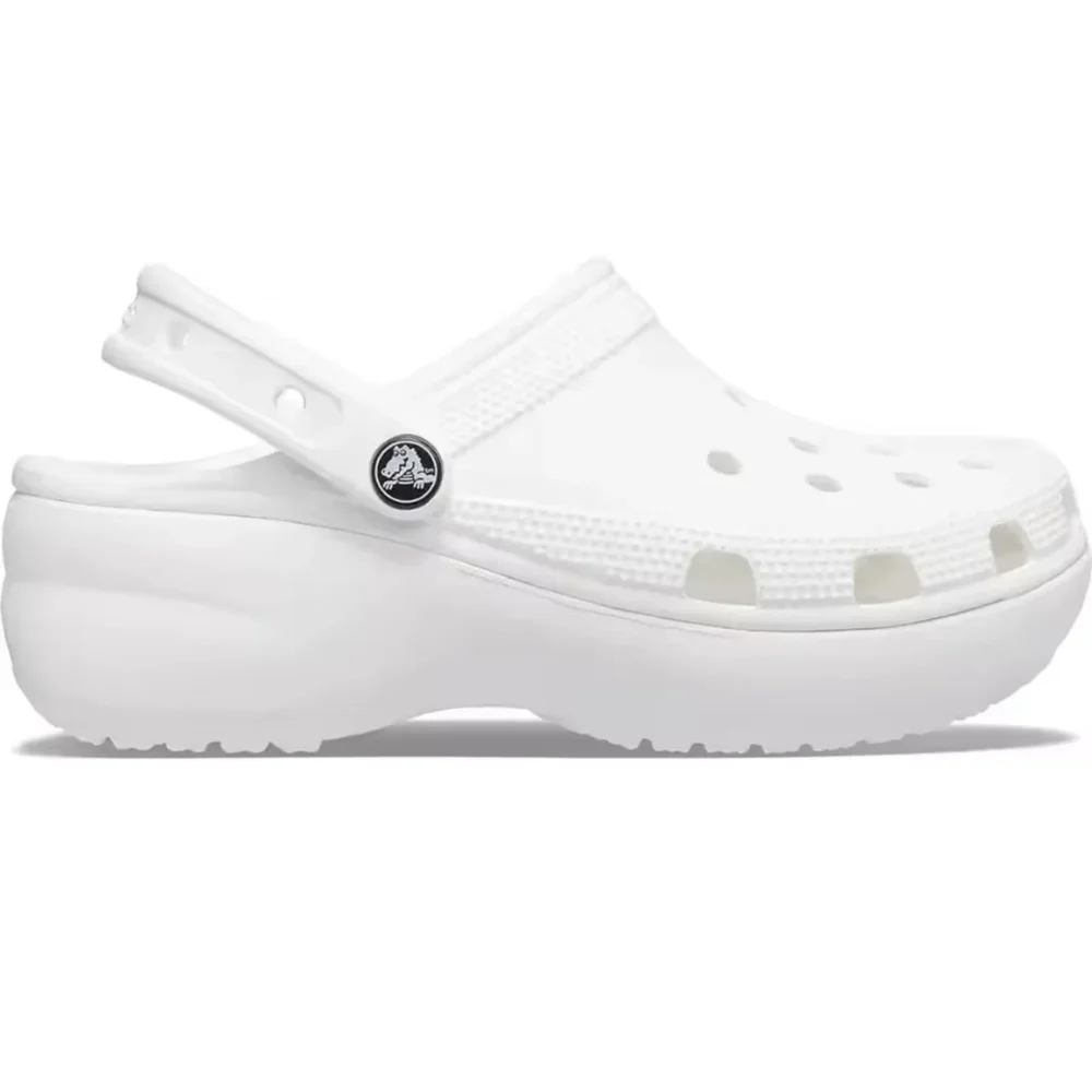 Женские классические туфли Crocs на платформе с мехом 206750