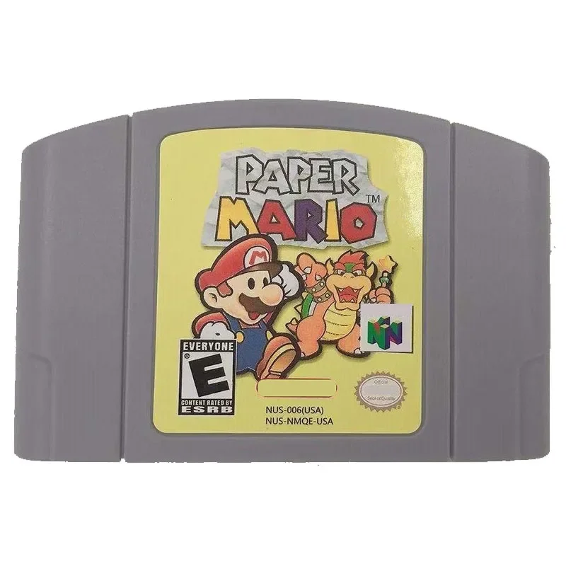 Игровая карта Paper Mario N64 подходит для версии N64