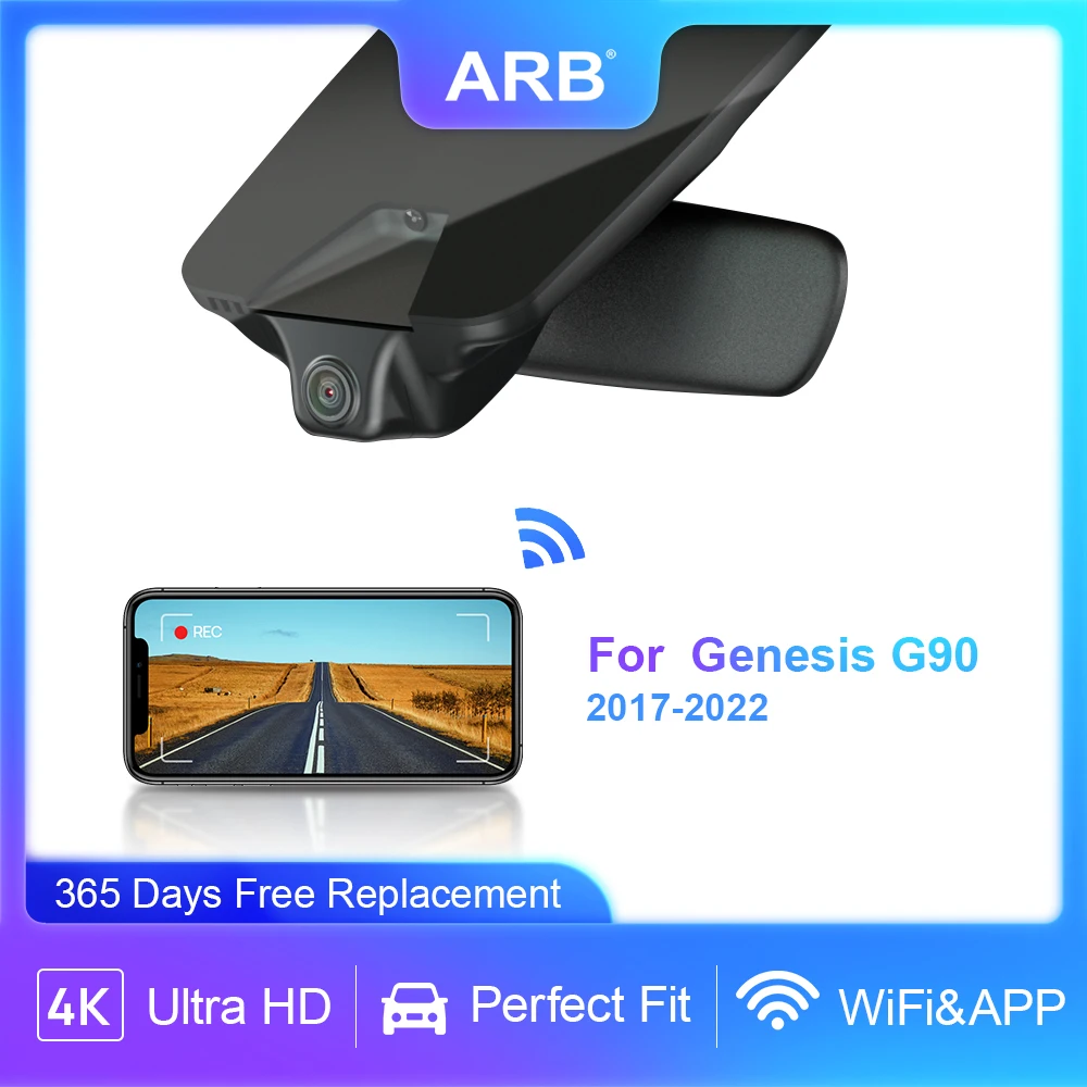 

Dash Camera for Genesis G90 2017-2022, ARB WIFI APP Control Original Factory Style Car Video Recorder for Genesis G 90 LHD Only