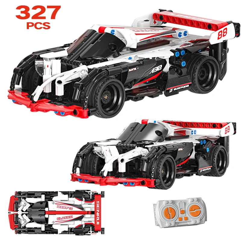 

City Technical Remote Control Competition Racing Car Building Block APP Programming RC Supercar Vehicle Bricks Toys for Kids