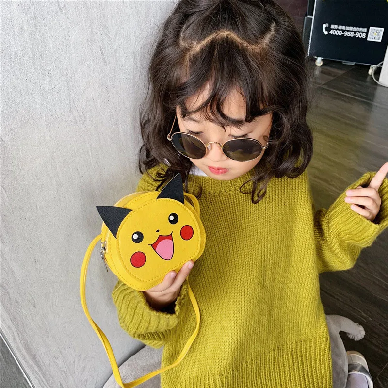 

Pokemon Pikachu Kawaii Anime Shoulder Bag Children Outdoor Travel Portable Change Storage Bag Cartoon Girl Festival Gift