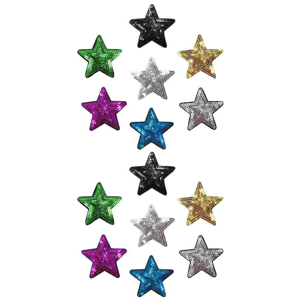 

Starpatchclothing Sequin Iron Applique Clothes Embroidery Embroidered Appliques Badge Decorrepairglitter Decorative Sew Sequined