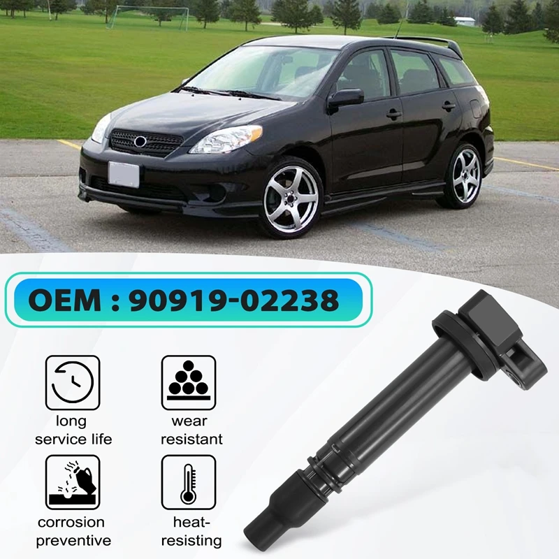 Катушки зажигания 90919-02238 для TOYOTA Lexus Pontiac Vibe Celica Corolla Matrix L4 1.8L 90919 02238 9091902238