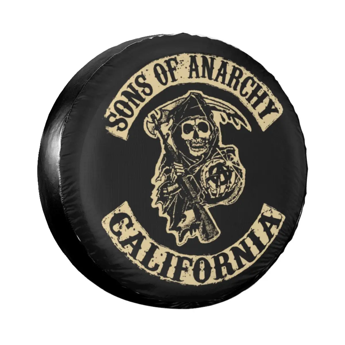 

Sons Of Anarchy SOA Spare Tire Cover for Suzuki Mitsubish Custom The TV Series Dust-Proof Car Wheel Covers 14" 15" 16&