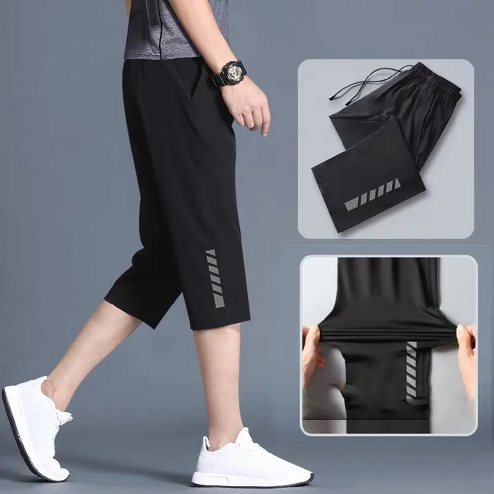 

Men Sorts 2022 Summer Fasion Ice Silk Boardsorts Seven Point Pants omme Bermuda Breatable Quick Dryin Sorts Male Trousers