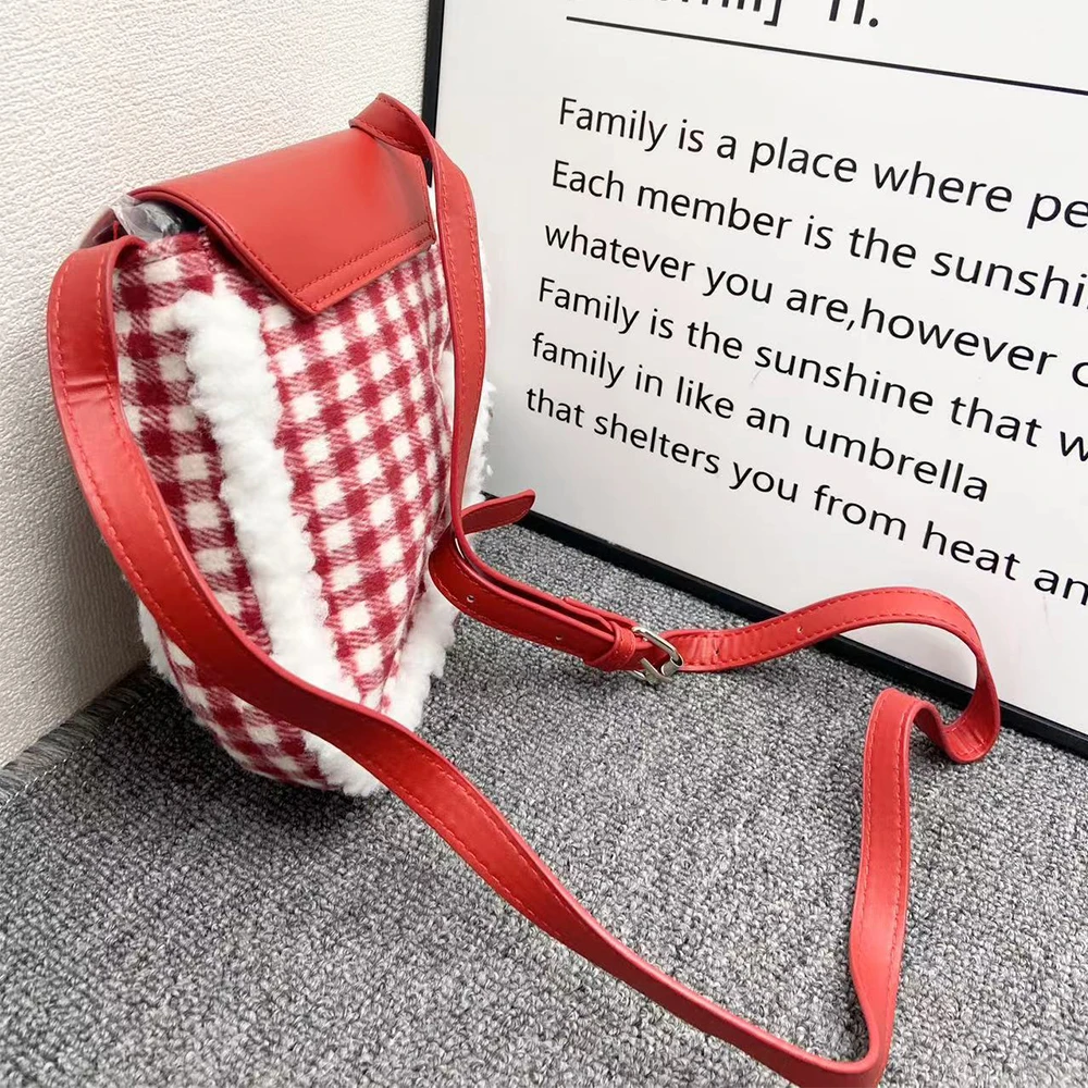 Женская сумка-Кроссбоди в шотландскую клетку