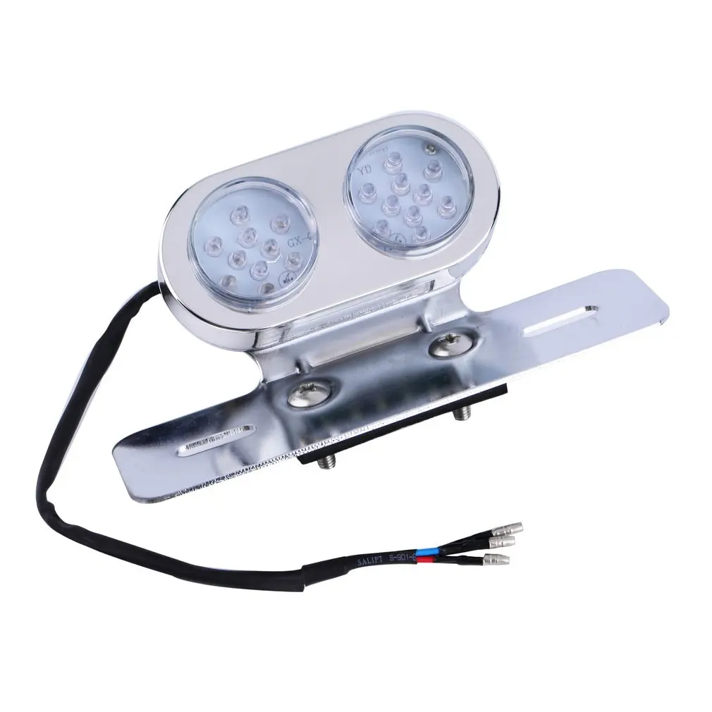 

Universal Motorcycle Motorbike Round LED Tail Light Lens For ATV Cruiser Buggy