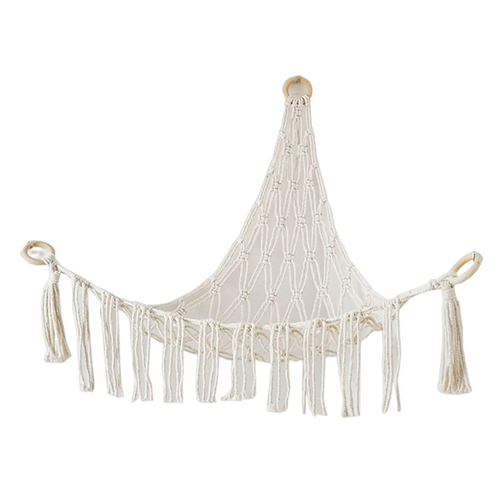 

Toy Hammock Large Capacity with Tassels Holder Corner Plush Toys Net for Household Hotel Bedroom Birthday Gift Holiday Gifts
