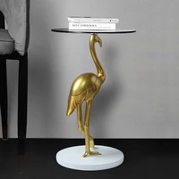figurines for interior northern european light luxury flamingo large landing tea table ornaments home decor resin animal sculptu