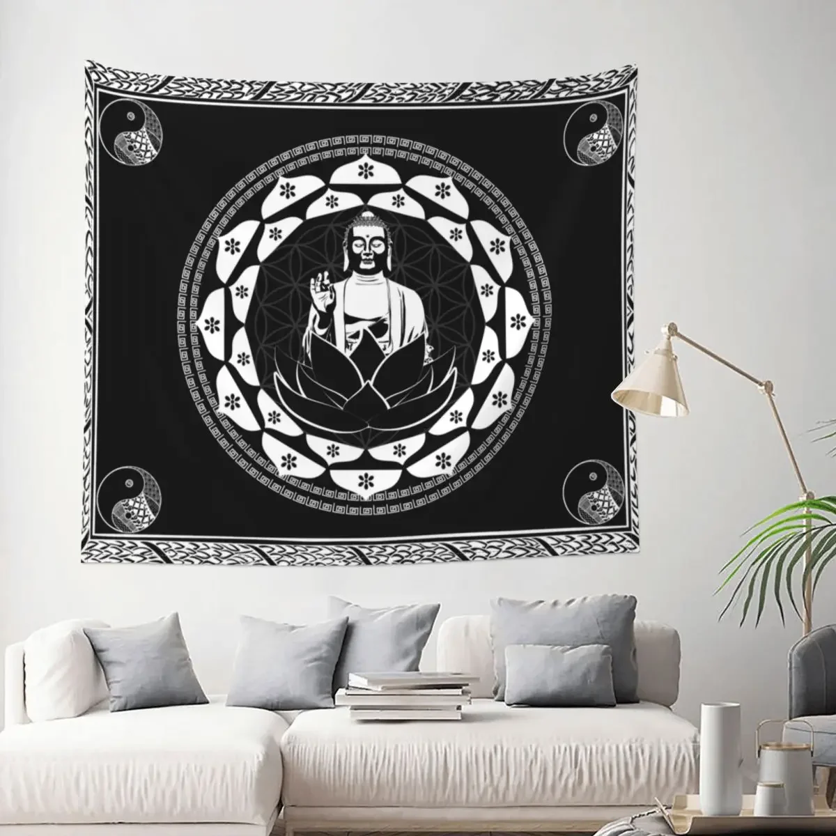 

Индийский Будда медитация гобелен хиппи полиэстер Настенный декор на стену настольное покрывало Ретро настенное одеяло