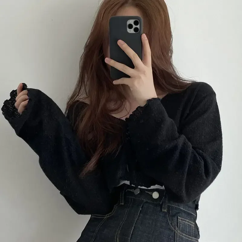 Солнцезащитные куртки женские укороченные верхняя одежда для отдыха милые