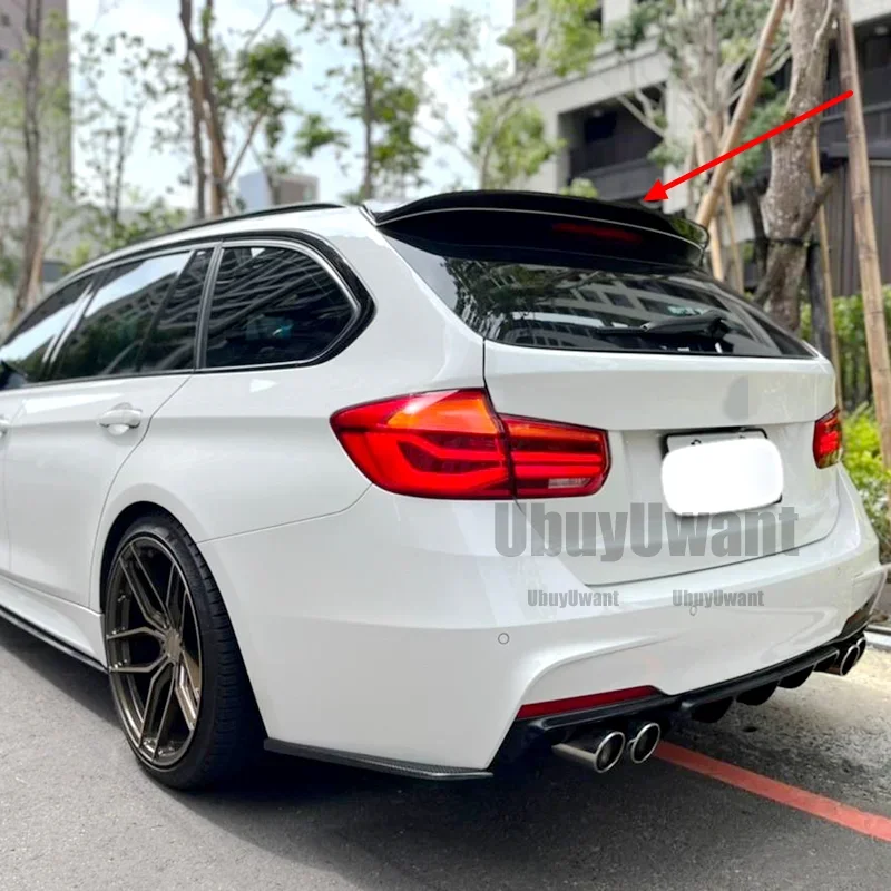 Фото Для BMW F31 3 серии Wagon 320i Touring, оптовая продажа, задняя крышка багажника из углеродного волокна, автомобильный спойлер, крылья с утиным хвостом, 2013-2018 №5