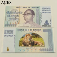 zimbabwe paper money one hundred decillion dollars banknotes serial banknotes fluorescent anti counterfeiting wholesale items