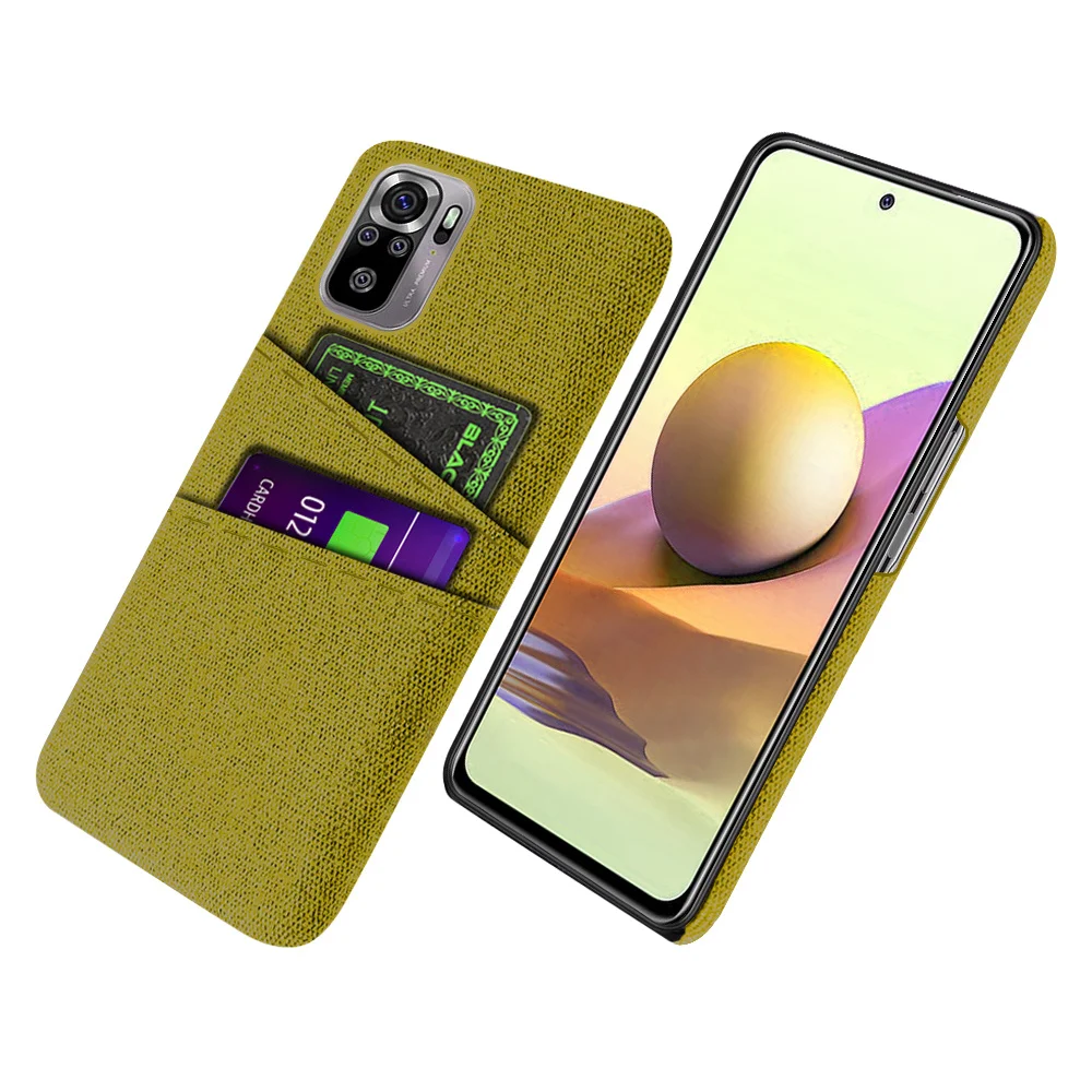 

Redmi Note 10 For Xiaomi Redmi Note 10 10S Case 4G 5G Fabric Dual Card Cover For Redmi Note 10 Pro Global Phone Cover Note10 S